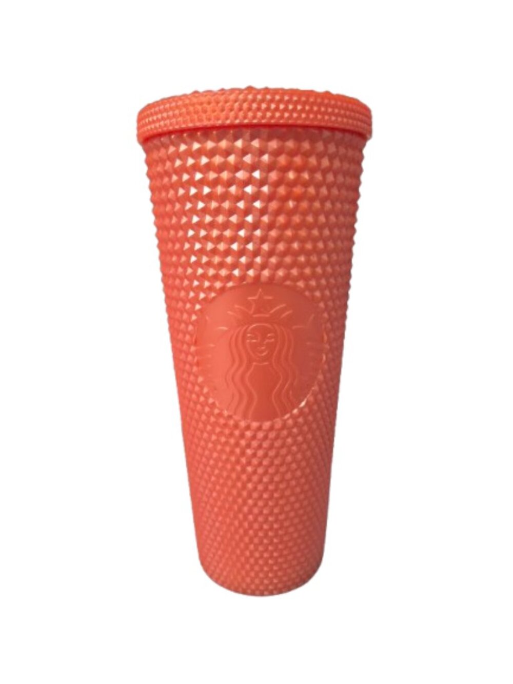 Starbucks 2021 Orange Studded Cold Cup Tumbler with Lid 24oz/710ml